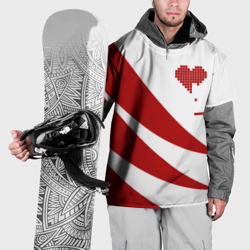 Накидка на куртку 3D Геометрическое сердце