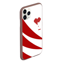 Чехол для iPhone 11 Pro Max матовый Геометрическое сердце - фото 2