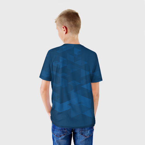 Детская футболка 3D PSG abstract ПСГ абстракция, цвет 3D печать - фото 4