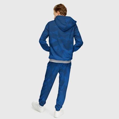 Мужской 3D костюм с принтом Chelsea sport, вид сзади #2