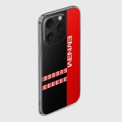 Чехол для iPhone 15 Pro Max силиконовый с защитой камеры Eminem - фото 2