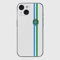 Чехол для iPhone 15 силиконовый с защитой камеры Ханты-Мансийский округ