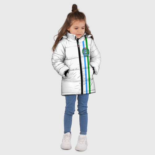 Зимняя куртка для девочек 3D Ханты-Мансийский округ, цвет черный - фото 5