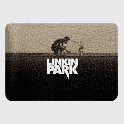Картхолдер с принтом Linkin Park Meteora для любого человека, вид спереди №3. Цвет основы: черный