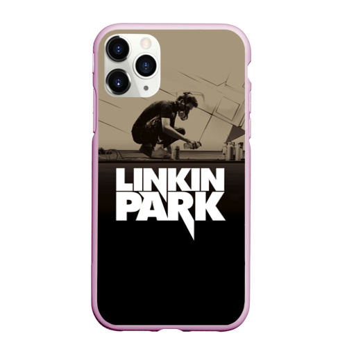 Чехол для iPhone 11 Pro Max матовый с принтом Linkin Park Meteora, вид спереди №1