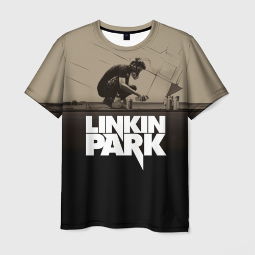 Мужская футболка с принтом Linkin Park Meteora, вид спереди №1