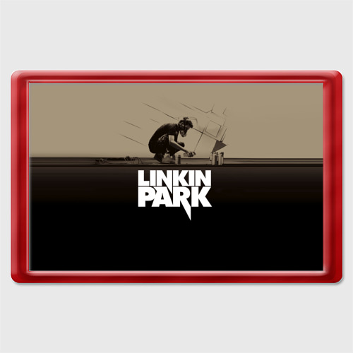 Магнит 45*70 Linkin Park Meteora, цвет красный