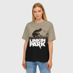 Женская футболка oversize 3D Linkin Park Meteora - фото 2