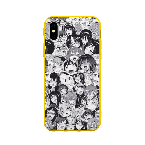 Чехол для iPhone X матовый Ахегао Фото 01 Чехол для iPhone X матовый Ахегао Фото 01