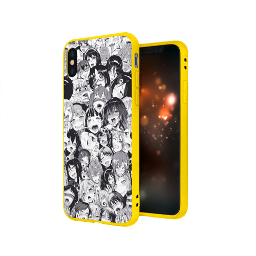 Чехол для iPhone X матовый Ахегао Фото 01 Чехол для iPhone X матовый Ахегао Фото 01