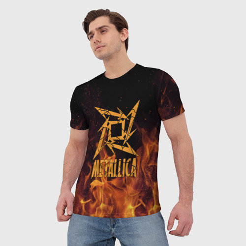 Мужская футболка 3D Metallica - фото 3