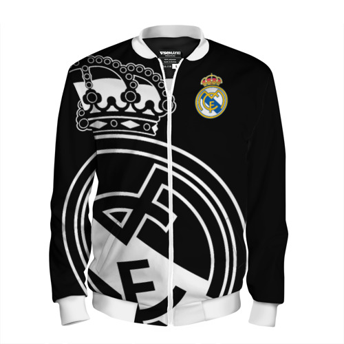 Мужской бомбер 3D Real Madrid Exclusive, цвет белый