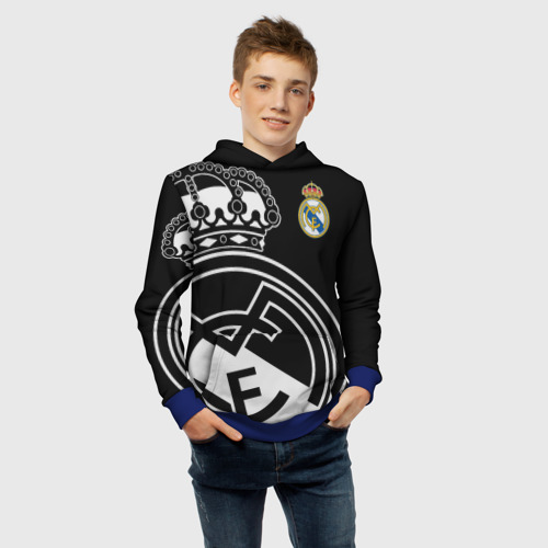 Детская толстовка 3D Real Madrid Exclusive, цвет синий - фото 6