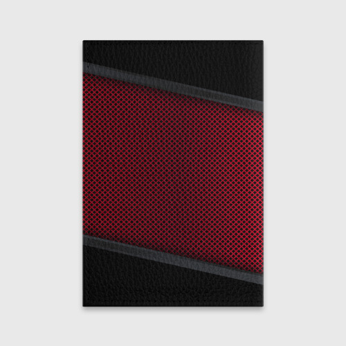 Обложка для паспорта матовая кожа BMW SPORT, цвет красный - фото 2