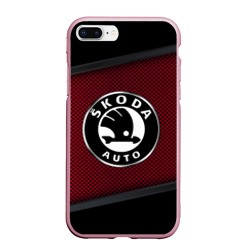 Чехол для iPhone 7Plus/8 Plus матовый Skoda sport
