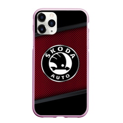 Чехол для iPhone 11 Pro Max матовый Skoda sport