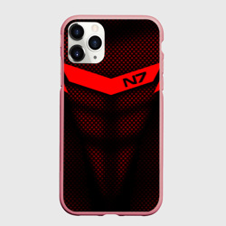 Чехол для iPhone 11 Pro Max матовый Mass Effect N7