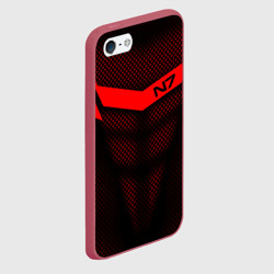 Чехол для iPhone 5/5S матовый Mass Effect N7 - фото 2