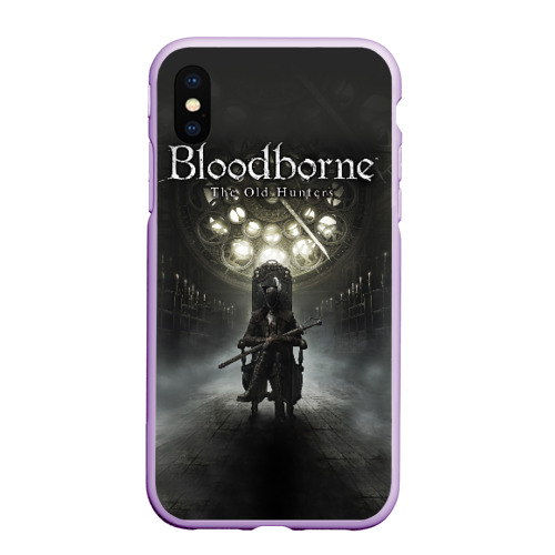 Чехол для iPhone XS Max матовый Bloodborne, цвет сиреневый