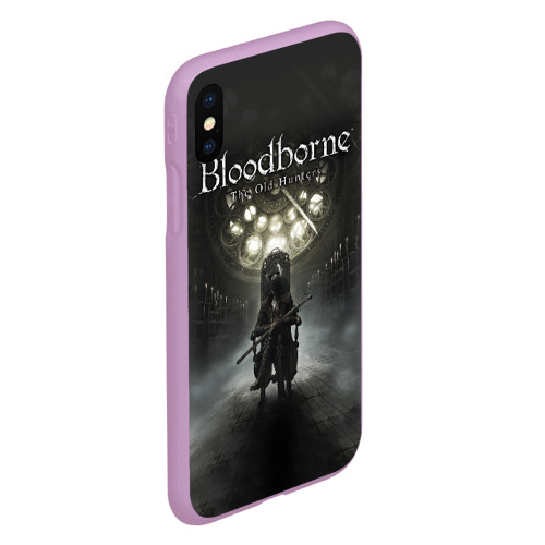 Чехол для iPhone XS Max матовый Bloodborne, цвет сиреневый - фото 3