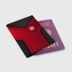 Обложка для паспорта матовая кожа Volkswagen sport - фото 2