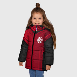 Зимняя куртка для девочек 3D Volkswagen sport - фото 2