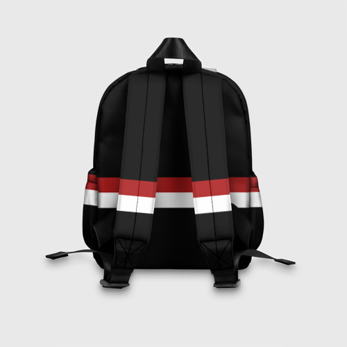 Детский рюкзак 3D с принтом ФК Милан, вид сзади #2