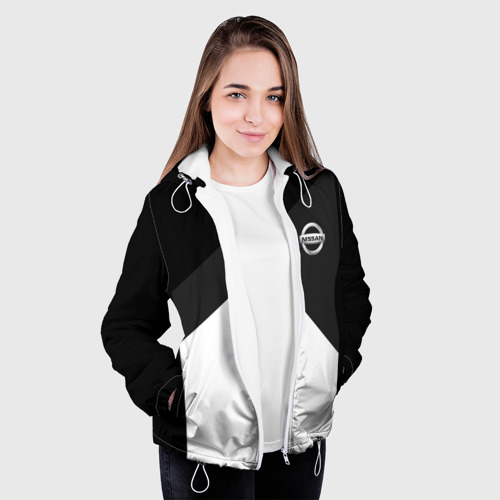 Женская куртка 3D NISSAN SPORT, цвет белый - фото 4