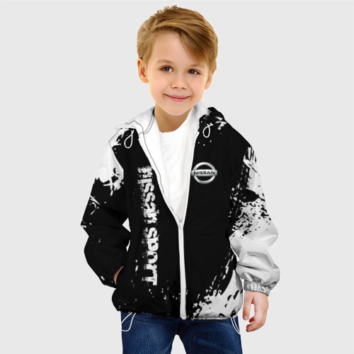 Детская куртка 3D NISSAN SPORT, цвет белый - фото 3