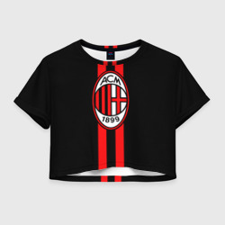 Женская футболка Crop-top 3D AC Milan FC