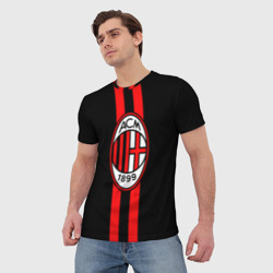 Мужская футболка 3D AC Milan FC - фото 2