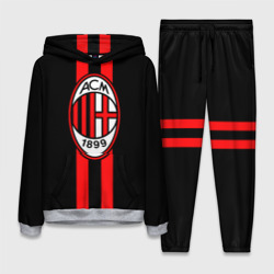 Женский костюм с толстовкой 3D AC Milan FC