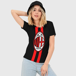 Женская футболка 3D Slim AC Milan FC - фото 2