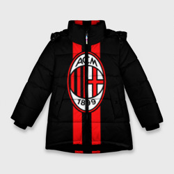 Зимняя куртка для девочек 3D AC Milan FC