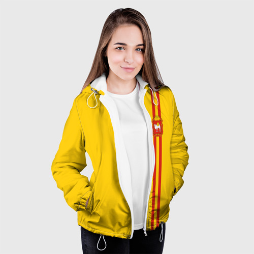 Женская куртка 3D Челябинская область, цвет белый - фото 4
