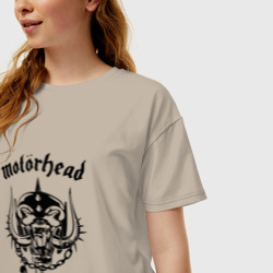 Женская футболка хлопок Oversize Motrhead - фото 2