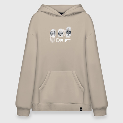 Худи SuperOversize хлопок Drift, цвет миндальный