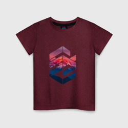 Детская футболка хлопок Геометрические горы