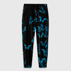 Мужские брюки 3D Синие бабочки