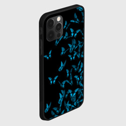 Чехол для iPhone 12 Pro Синие бабочки - фото 2