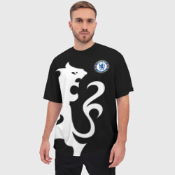 Мужская футболка oversize 3D Chelsea Exclusive - фото 2