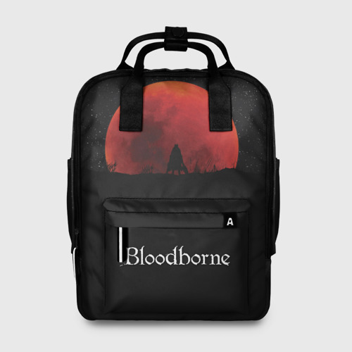 Женский рюкзак с принтом Bloodborne, вид спереди №1