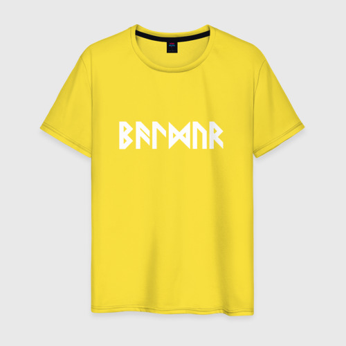 Мужская футболка хлопок God of War - Baldur, цвет желтый
