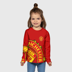 Детский лонгслив 3D F.c.m.u sport Манчестер Юнайтед FCMU Manchester united - фото 2