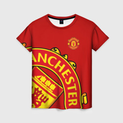 Женская футболка 3D F.c.m.u sport Манчестер Юнайтед FCMU Manchester united