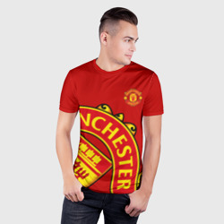 Мужская футболка 3D Slim F.c.m.u sport Манчестер Юнайтед FCMU Manchester united - фото 2