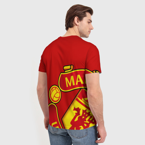 Мужская футболка 3D F.c.m.u sport Манчестер Юнайтед FCMU Manchester united, цвет 3D печать - фото 4