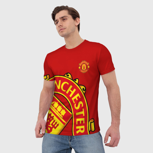 Мужская футболка 3D F.c.m.u sport Манчестер Юнайтед FCMU Manchester united, цвет 3D печать - фото 3