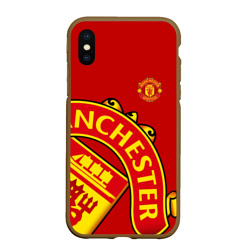 Чехол для iPhone XS Max матовый F.c.m.u sport Манчестер Юнайтед FCMU Manchester united