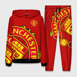 Женский костюм с толстовкой 3D F.c.m.u sport Манчестер Юнайтед FCMU Manchester united